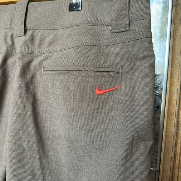 Nike Men's Charcoal Flat Front Shorts - Picture 5 of 7